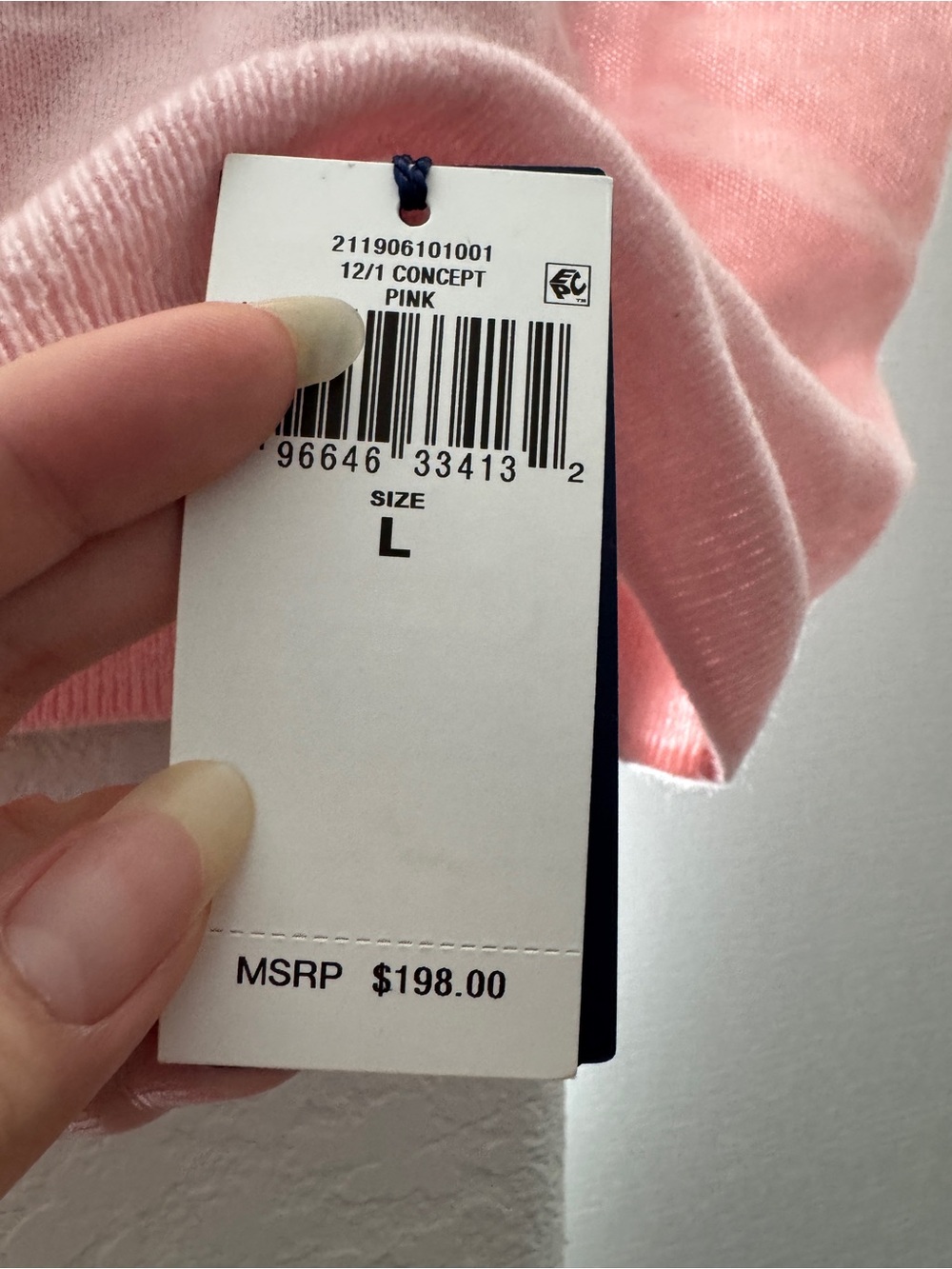 NWT polo Ralph Lauren washable 100% cashmere pink straight neck tank top Sz L - Picture 2 of 9